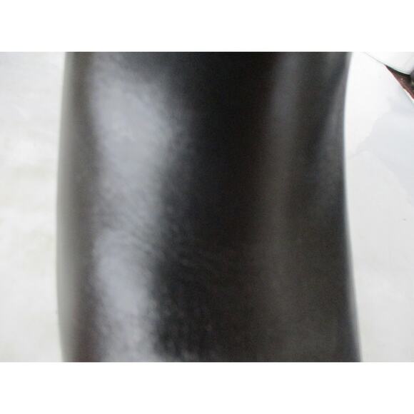 USED Michael Kors Women Lawson Leather Peep Toe Ankle Wrap Booties, black-Sz 8.5 - Picture 11 of 12